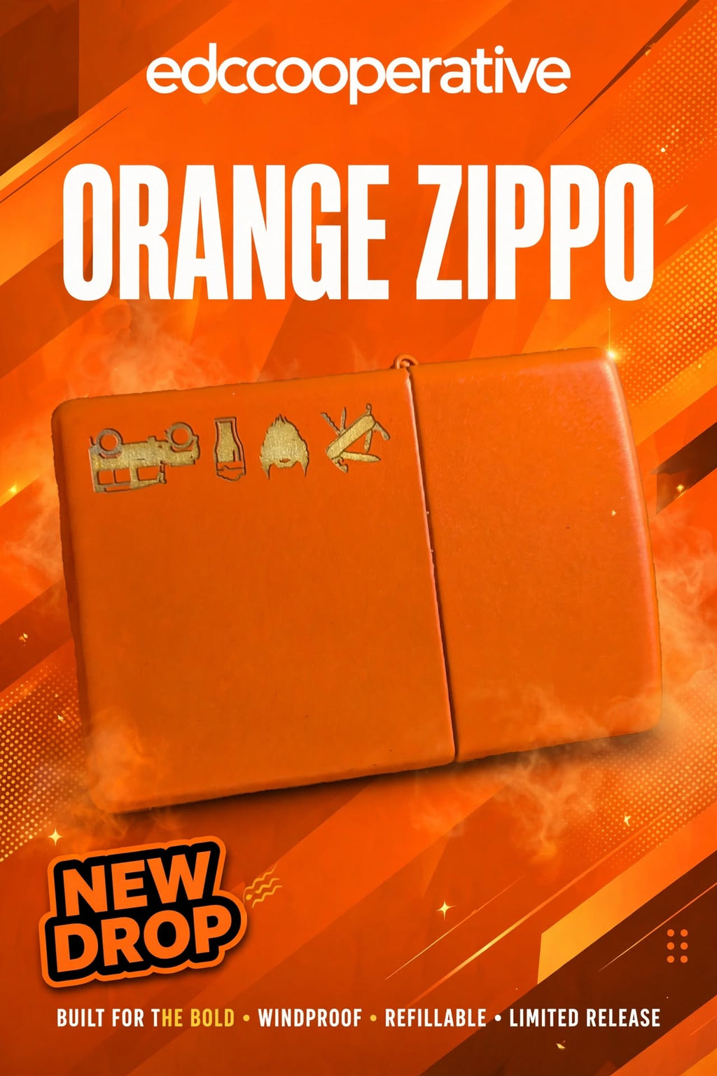 Orange Coop Zippo