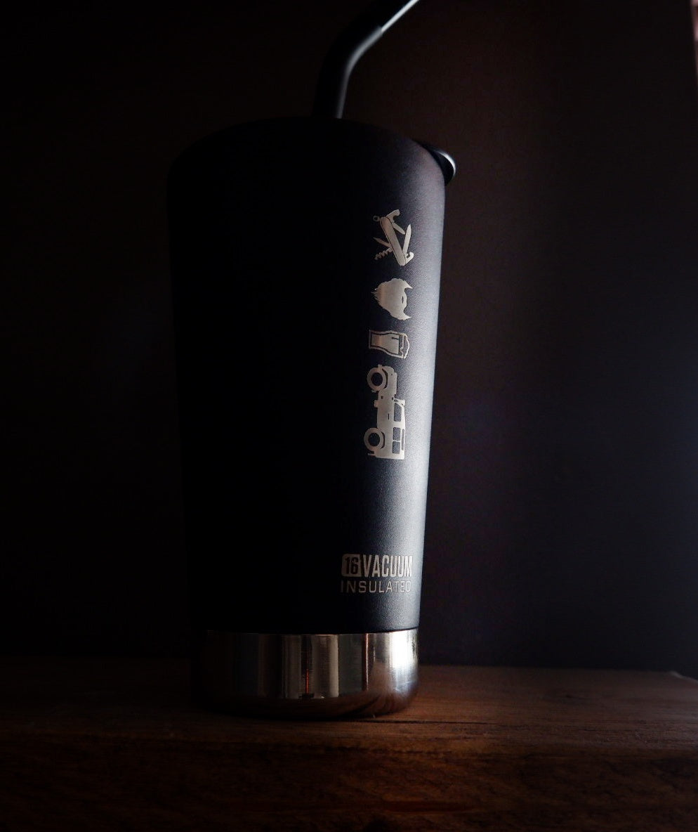 COOP Klean Kanteen Vacuum Insulated Tumbler 16oz / 473ml with Press Fit Cap with Straw