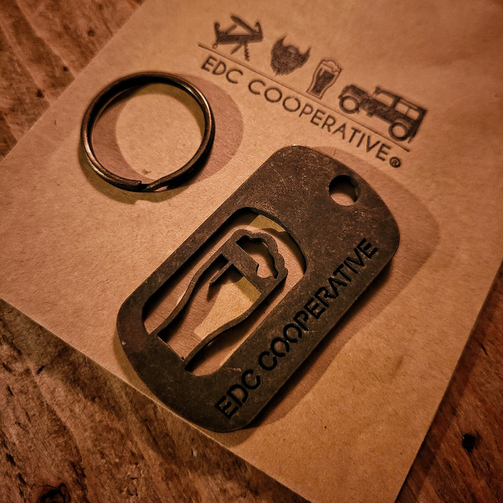 SINGLE - Brass Dog Tag